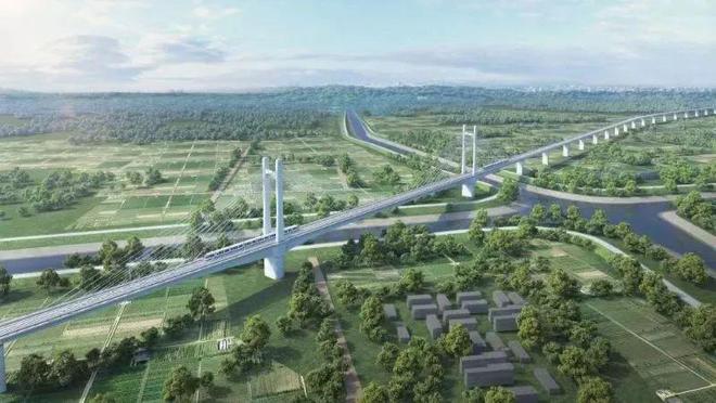 宁扬城际跨仪扬河矮塔斜拉桥主墩首桩顺利浇筑！