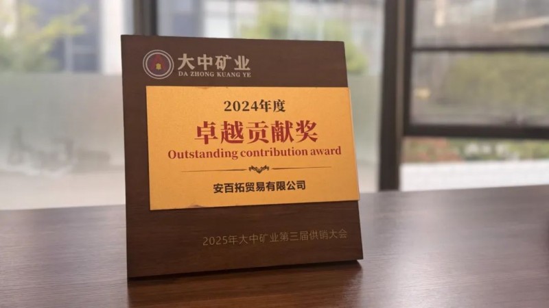 安百拓荣获大中矿业2024年度卓越贡献奖携手开启全面战略合作新篇章(图3)