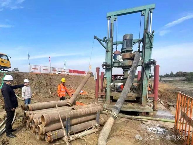 石港船闸工程首桩开钻主体施工正式启动!(图2)